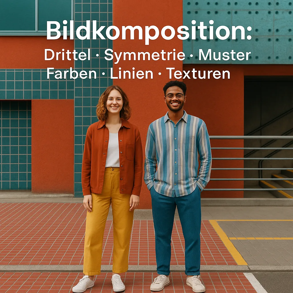 Bildkomposition: Regeln der Drittel, Symmetrie, Muster, Farben, Linien, Texturen
