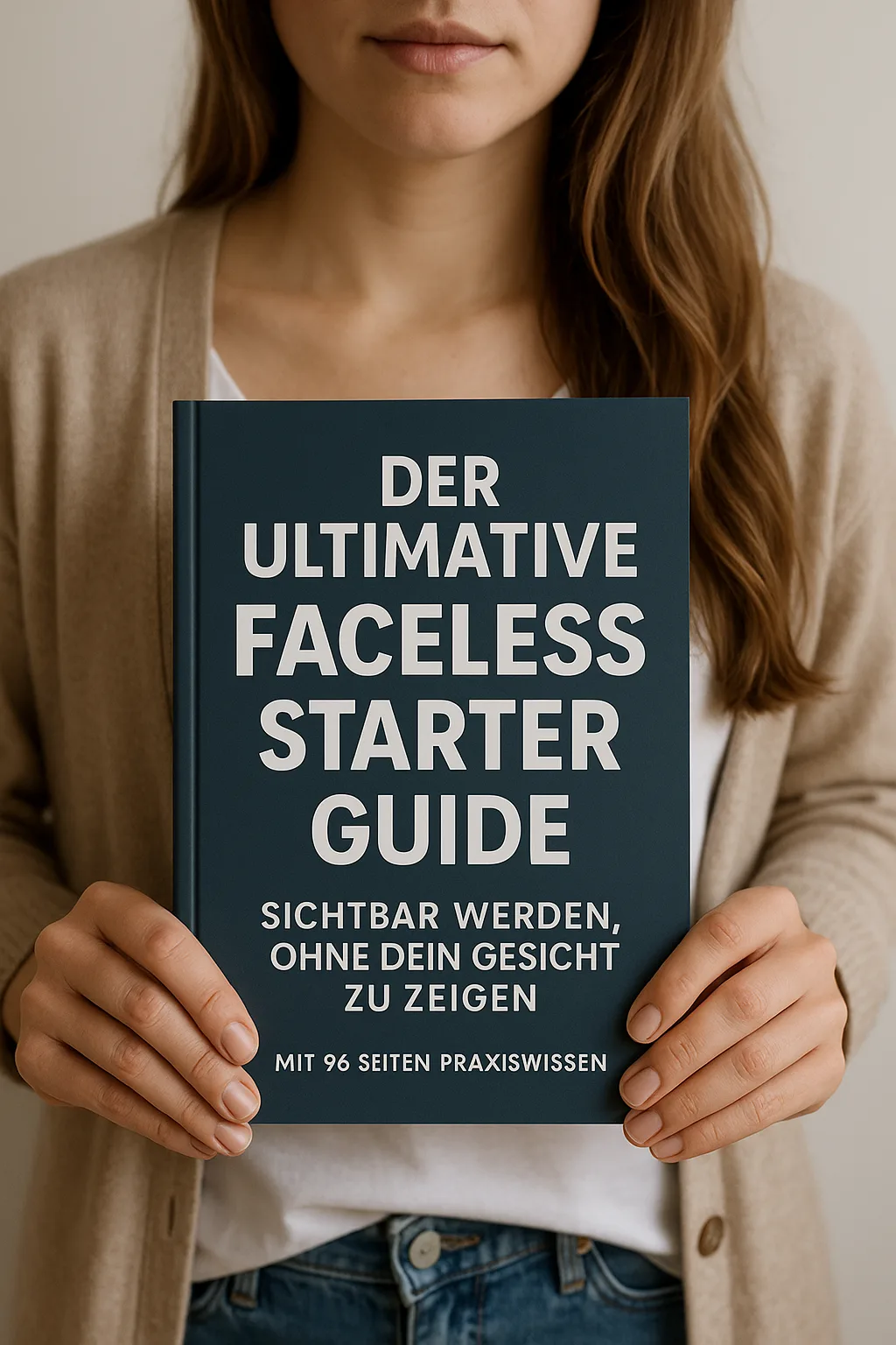 Der ultimative Faceless Starter Guide sichtbar werden, ohne dein Gesicht zu zeigen mit 96 Seiten Praxiswissen