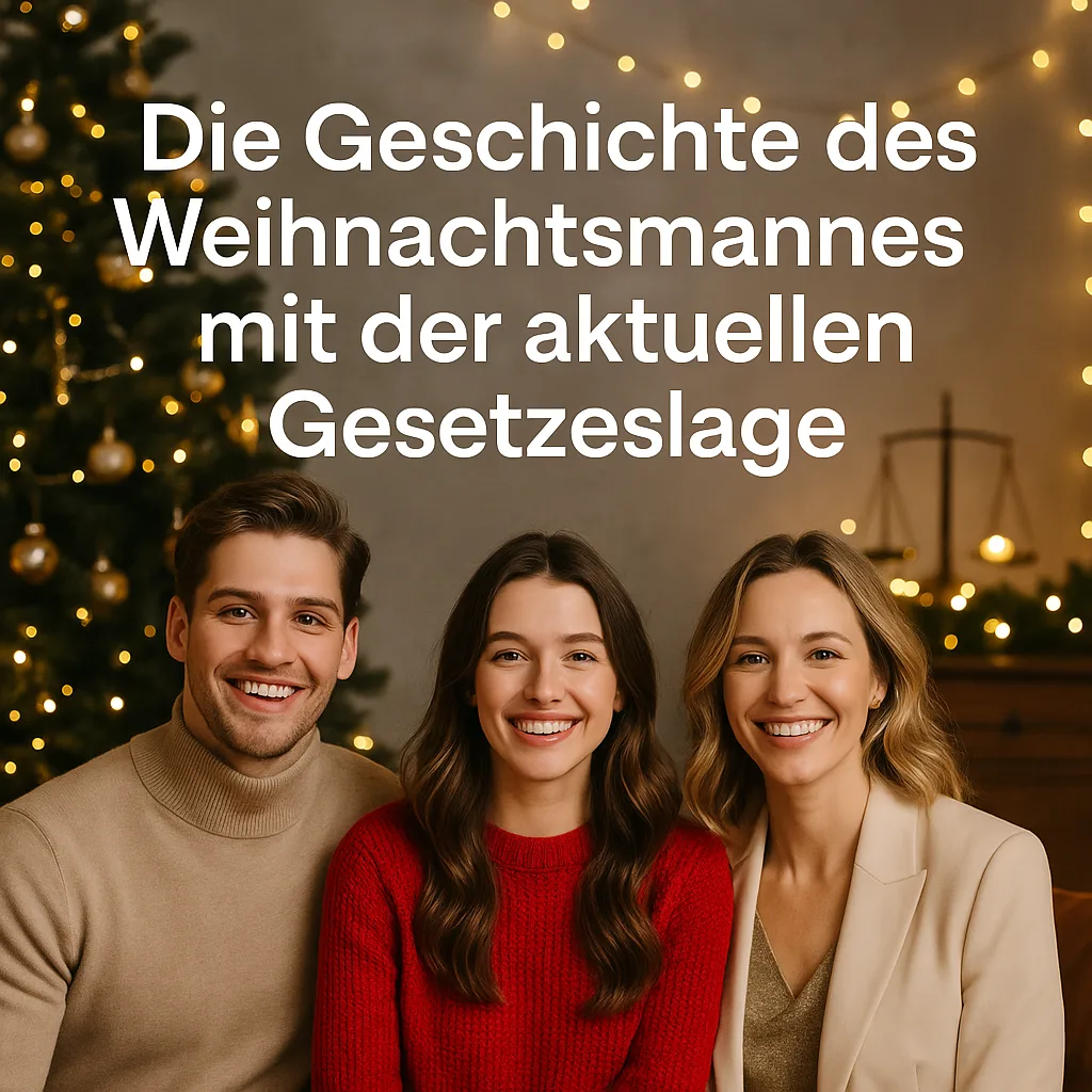 Die Geschichte des Weihnachtsmannes mit der aktuellen Gesetzeslage