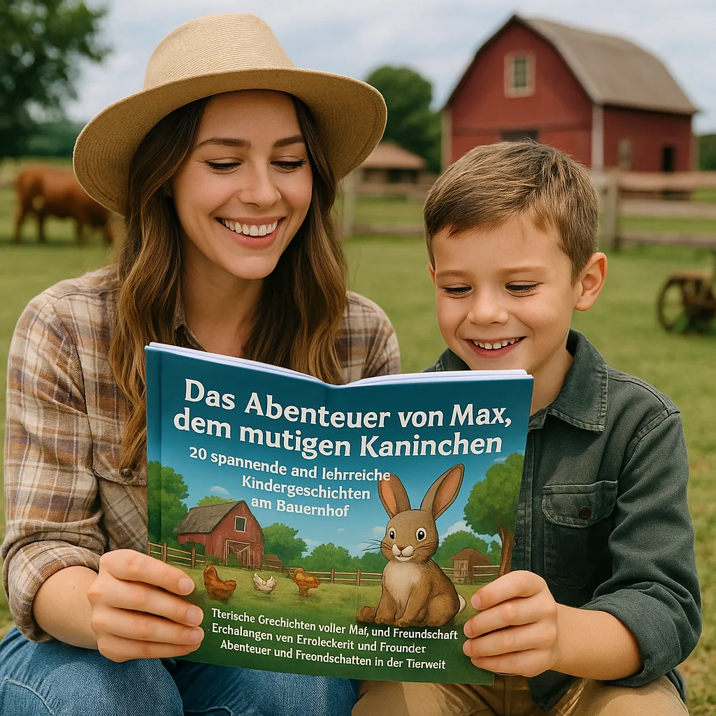 Das Abenteuer von Max, dem mutigen Kaninchen. 20 Spannende und lehrreiche Kindergeschichten am Bauernhof. Tierische Geschichten voller Mut und Freundschaft. Erzählungen von Entdeckern und Freunden. Abenteuer und Freundschaften in der Tierwelt