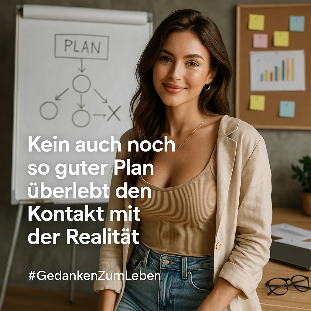 Mehr über den Artikel erfahren Kein auch noch so guter Plan überlebt den Kontakt mit der Realität #GedankenZumLeben