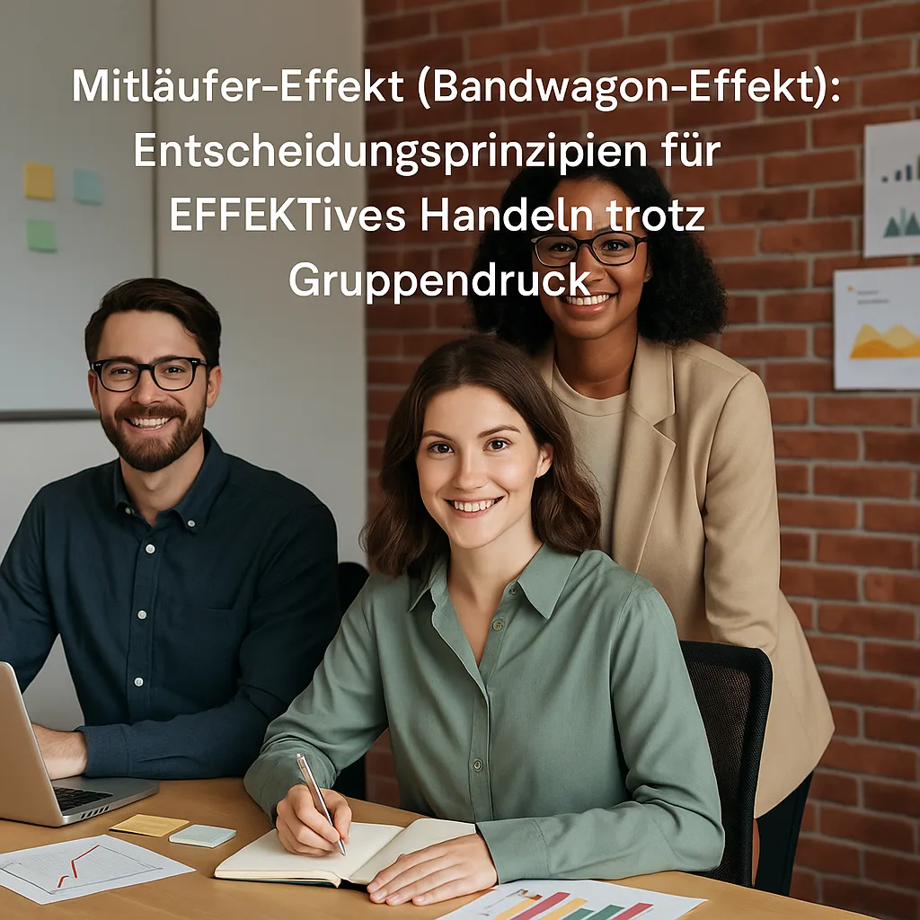 Mehr über den Artikel erfahren Mitläufer-Effekt (Bandwagon-Effekt) Entscheidungsprinzipien für EFFEKTives Handeln trotz Gruppendruck