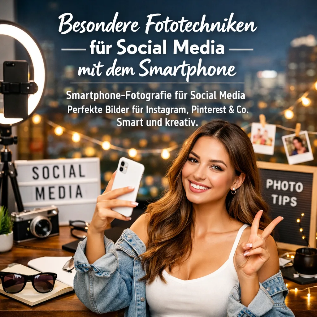 Besondere Fototechniken für Social Media mit dem Smartphone. Smartphone-Fotografie für Social Media: Perfekte Bilder für Instagram, Pinterest & Co. Smart und kreativ.
