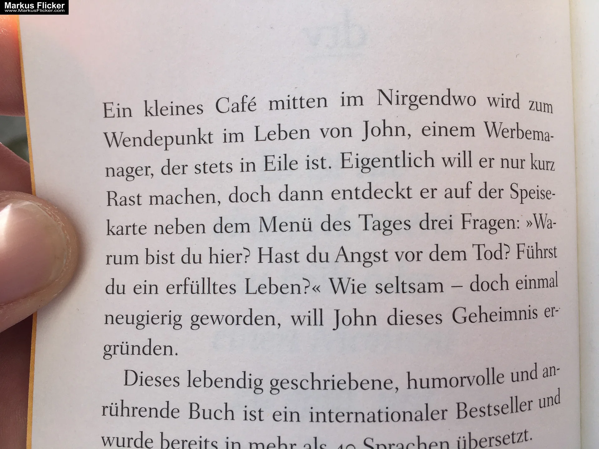 Das Café am Rande der Welt: eine Erzählung über den Sinn des Lebens von John Strelecky