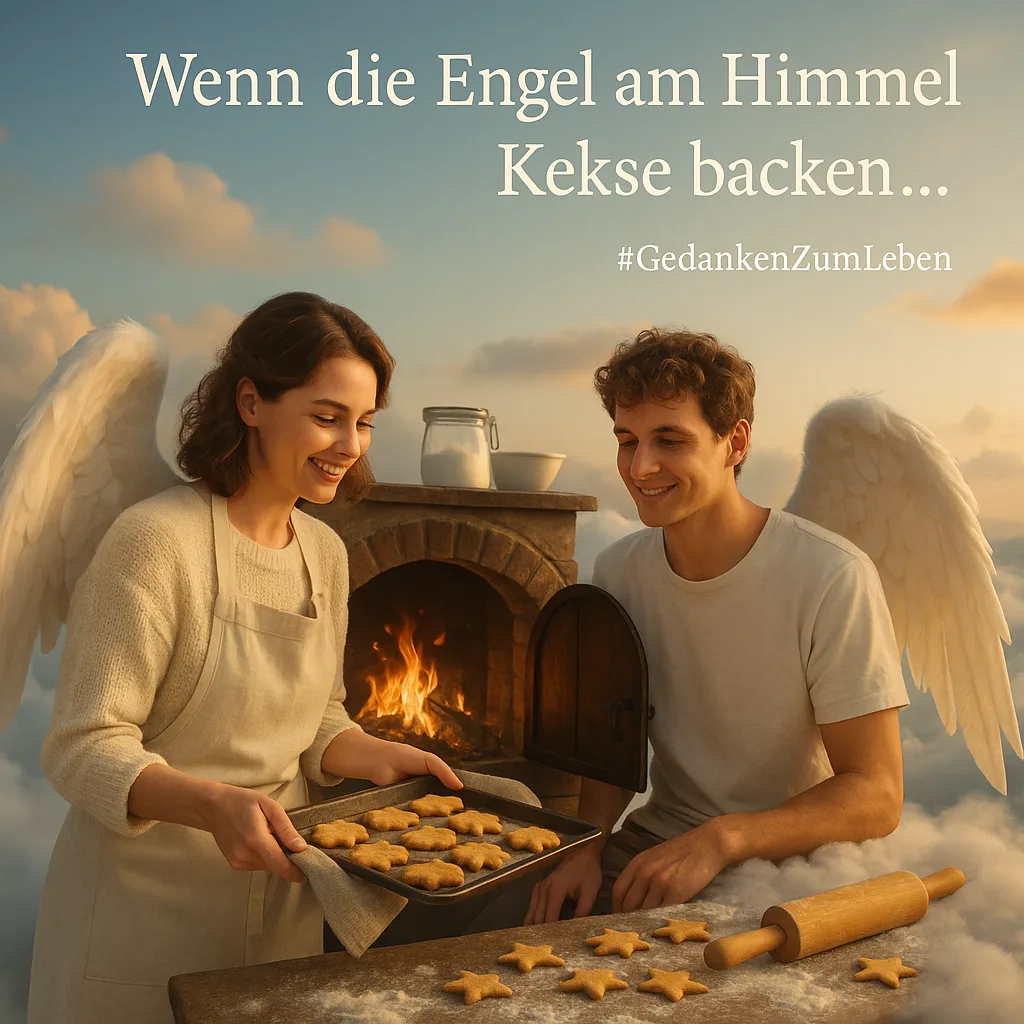 Wenn die Engel am Himmel Kekse backen... Das Feuer im Backofen und eine schöne Geschichte... #GedankenZumLeben