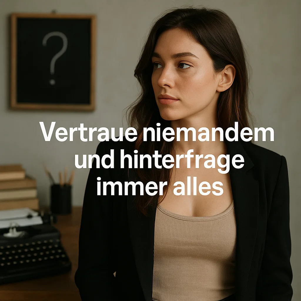 Mehr über den Artikel erfahren Vertraue niemandem und hinterfrage immer alles inkl. 10 tiefgehende und praxisnahe Tipps