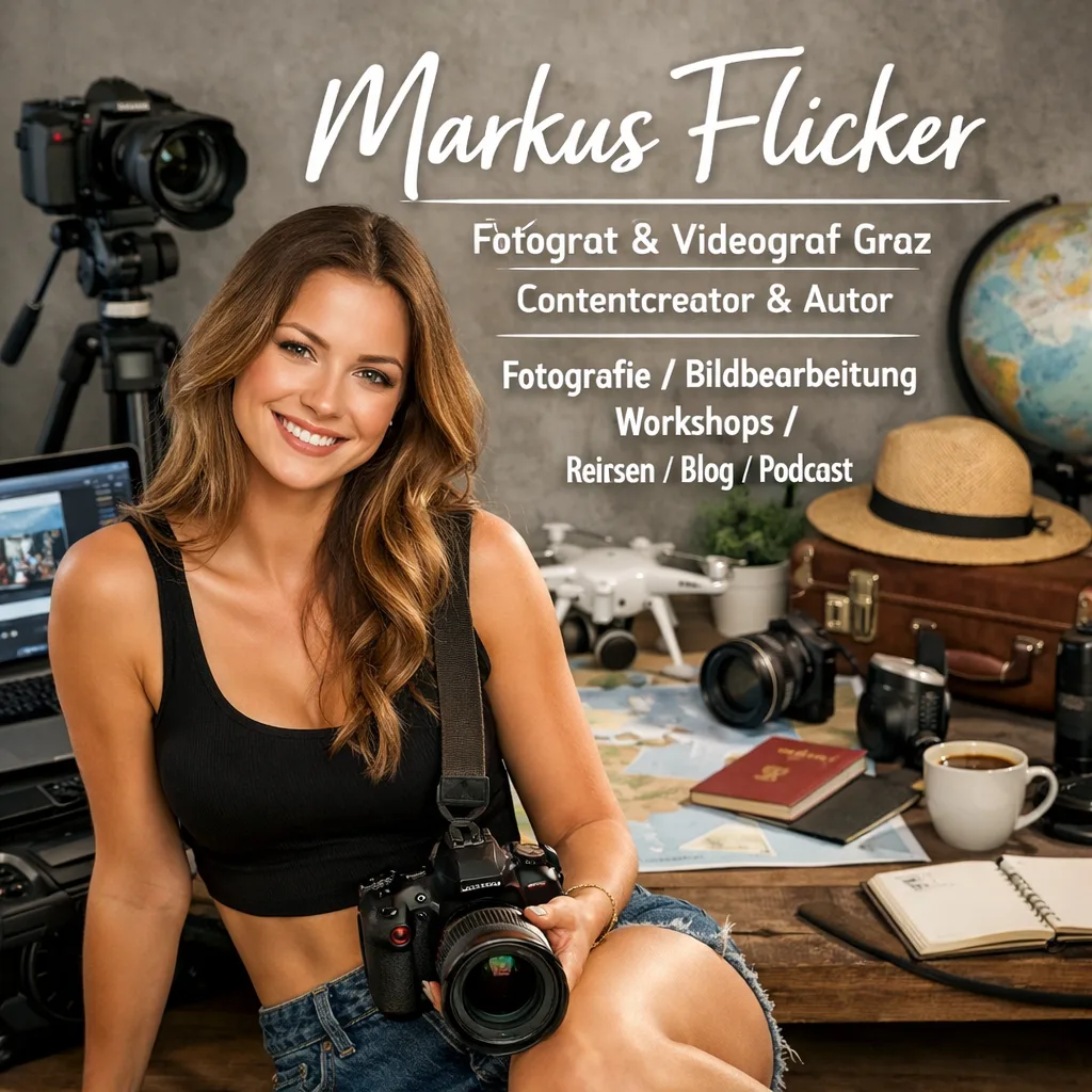 Markus Flicker Fotograf & Videograf Graz Contentcreator & Autor Fotografie / Bildbearbeitung / Workshops / Reisen / Blog / Podcast