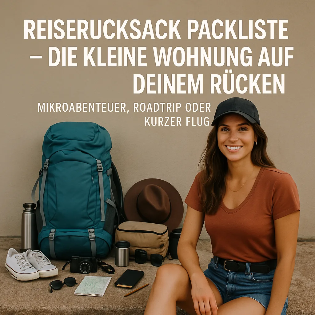 Mehr über den Artikel erfahren Reiserucksack Packliste – die kleine Wohnung auf deinem Rücken. Mikroabenteuer, Roadtrip oder kurzer Flug inkl. 11 Punkte Checkliste