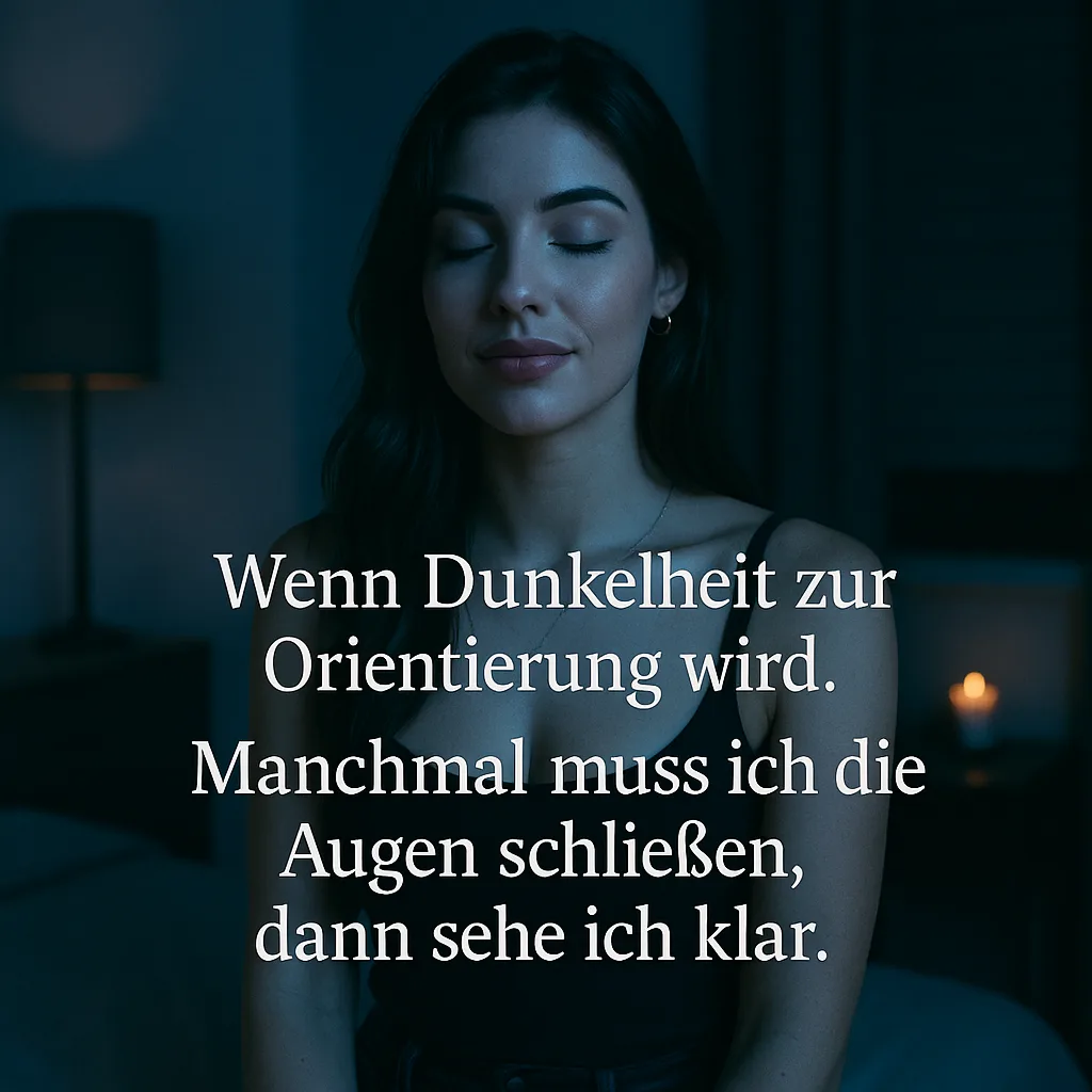 Du betrachtest gerade Wenn Dunkelheit zur Orientierung wird. Manchmal muss ich die Augen schließen, dann sehe ich klarer inkl. 37 Tipps und Tricks für innere Klarheit und besseren Fokus im Alltag