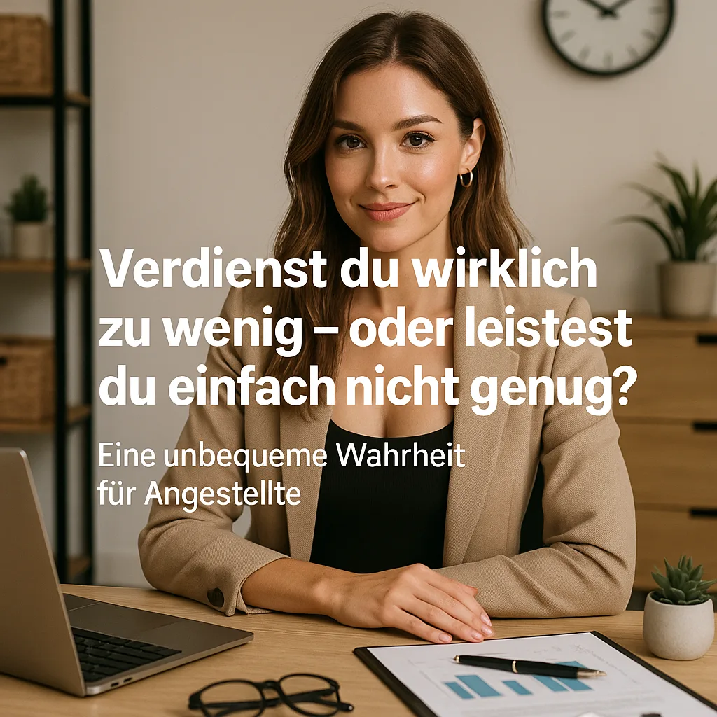 Mehr über den Artikel erfahren Verdienst du wirklich zu wenig – oder leistest du einfach nicht genug? Eine unbequeme Wahrheit für Angestellte inkl. 8 Inspirationen, Impulse, Strategien