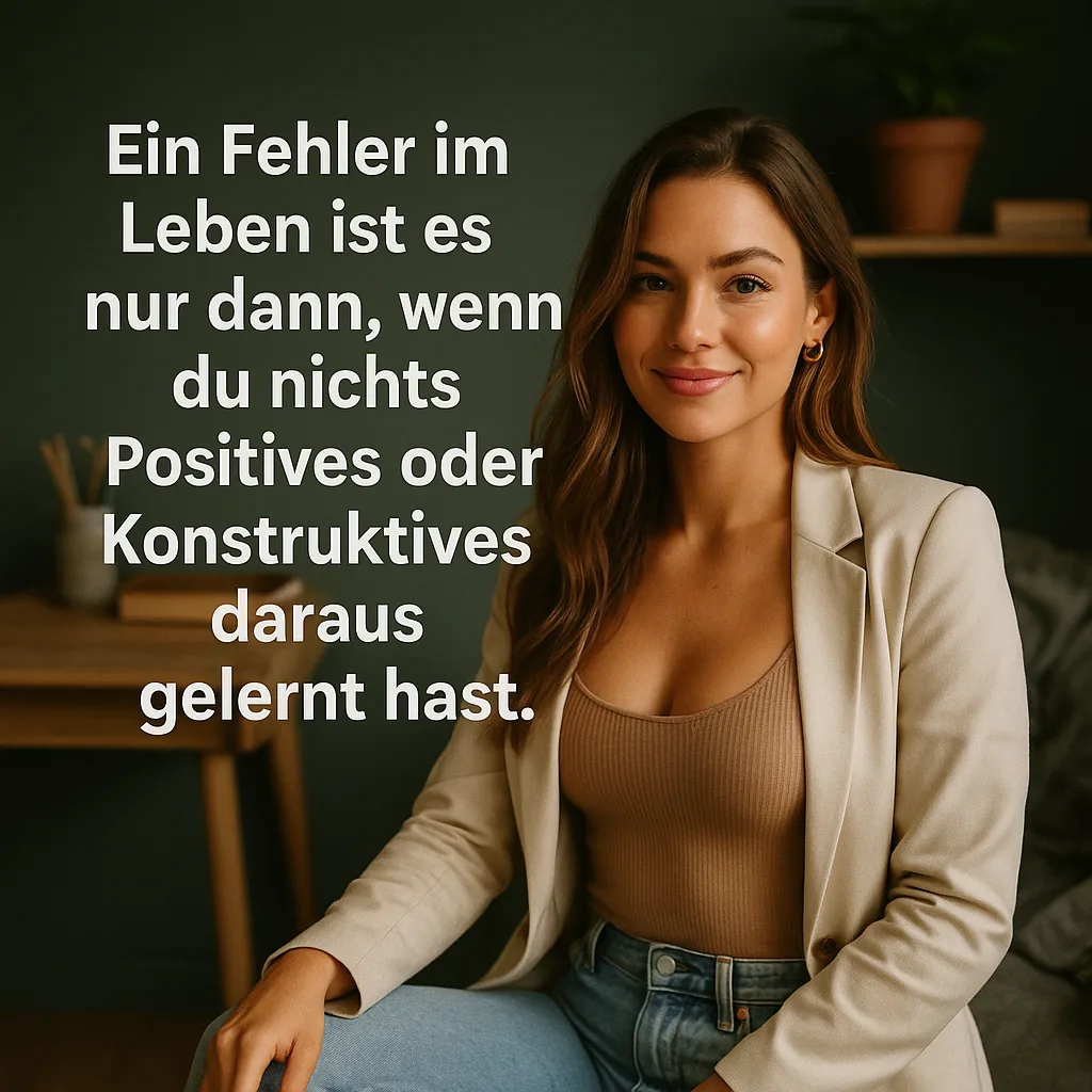 Mehr über den Artikel erfahren Ein Fehler im Leben ist es nur dann, wenn du nichts Positives oder Konstruktives daraus gelernt hast
