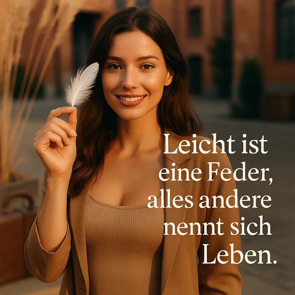 Mehr über den Artikel erfahren Leicht ist nur eine Feder – Alles andere nennt sich Leben
