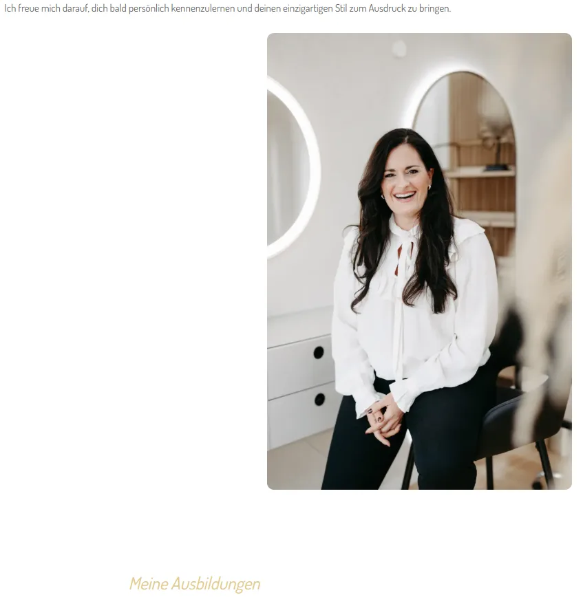 Carina Binder Hair & Make Up Artist carinabinder.com Wordpress Website günstig, einfach und effizient