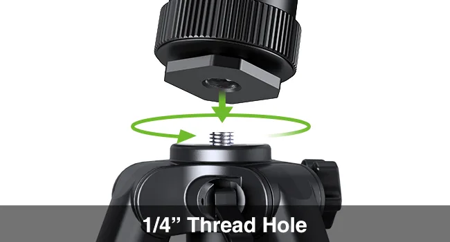 Magsafe Handy Halterung für Stativ und Kamera – Der perfekte Stativ Adapter für iPhone Pro Max, Vlogging & Fotografie Magnetische Handy Halterung Stativ, Magsafe Stativ Adapter - Aluminium Kamerastativhalterung mit 1/4" Schraube & Cold Shoe - Kompatibel mit iPhone