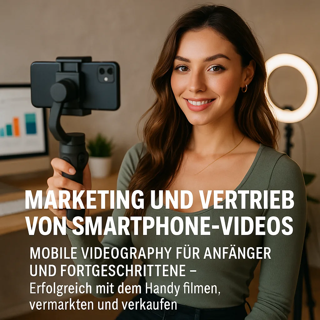 Mehr über den Artikel erfahren Marketing und Vertrieb von Smartphone Videos inkl. 37 praxisnahe Tipps & Tricks. Mobile Videography für Anfänger und Fortgeschrittene – Erfolgreich mit dem Handy filmen, vermarkten und verkaufen