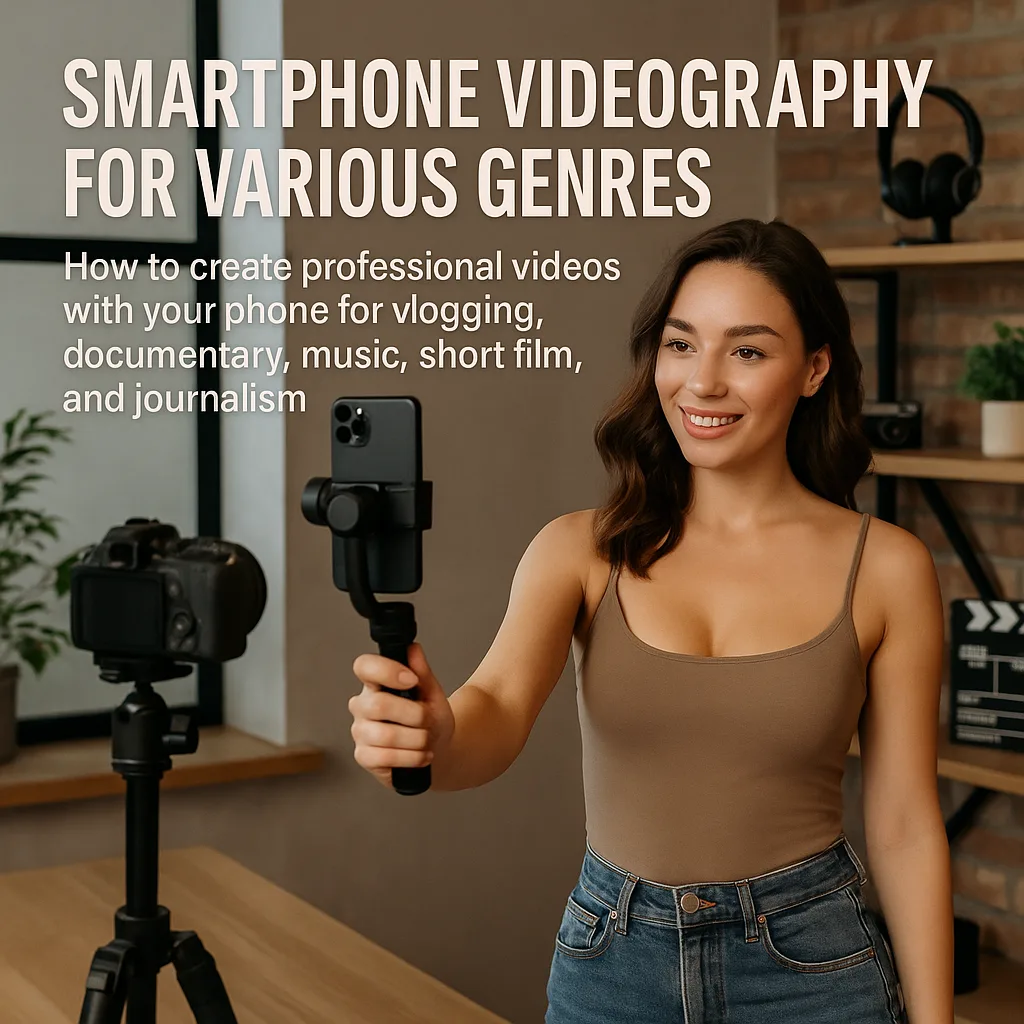 Mehr über den Artikel erfahren Smartphone Videographie für verschiedene Genres. Wie du mit deinem Handy professionelle Videos für Vlogging, Dokumentation, Musik, Kurzfilm und Journalismus erstellst.