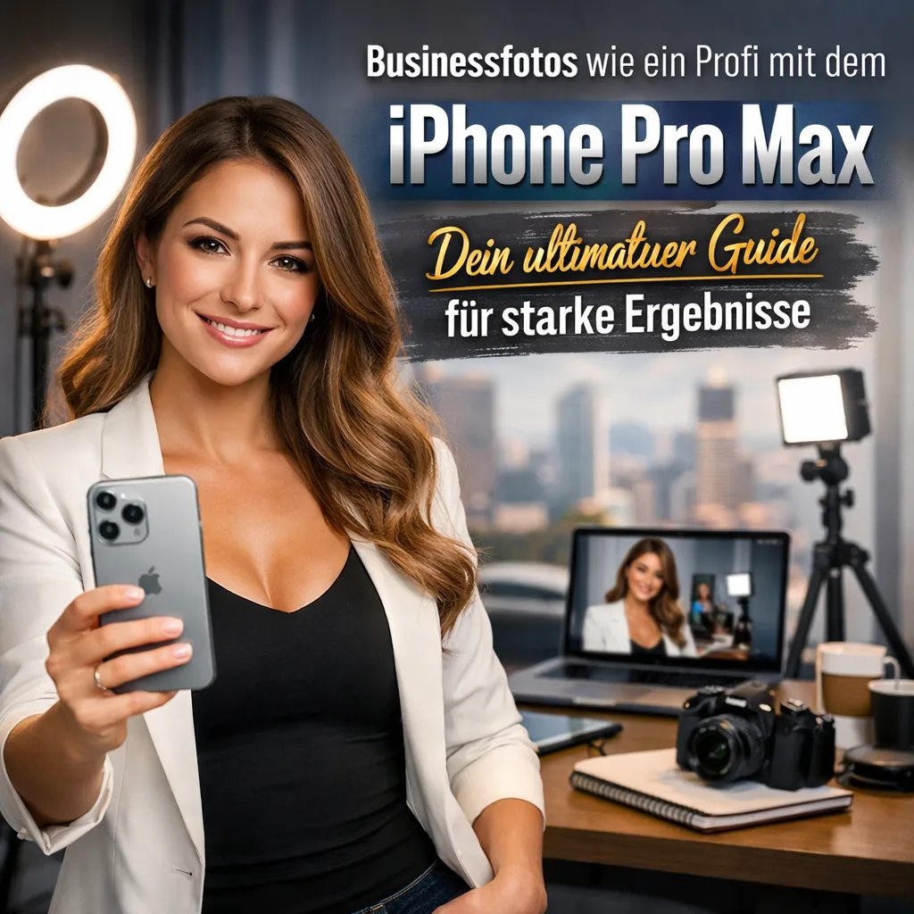 Businessfotos wie ein Profi mit dem iPhone Pro Max – Dein ultimativer Guide für starke Ergebnisse
