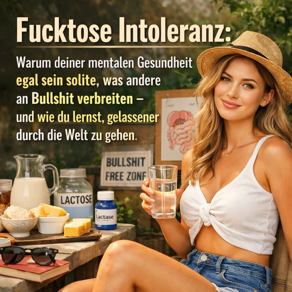 Fucktose Intoleranz: Warum deiner mentalen Gesundheit egal sein sollte, was andere an Bullshit verbreiten – und wie du lernst, gelassener durch die Welt zu gehen