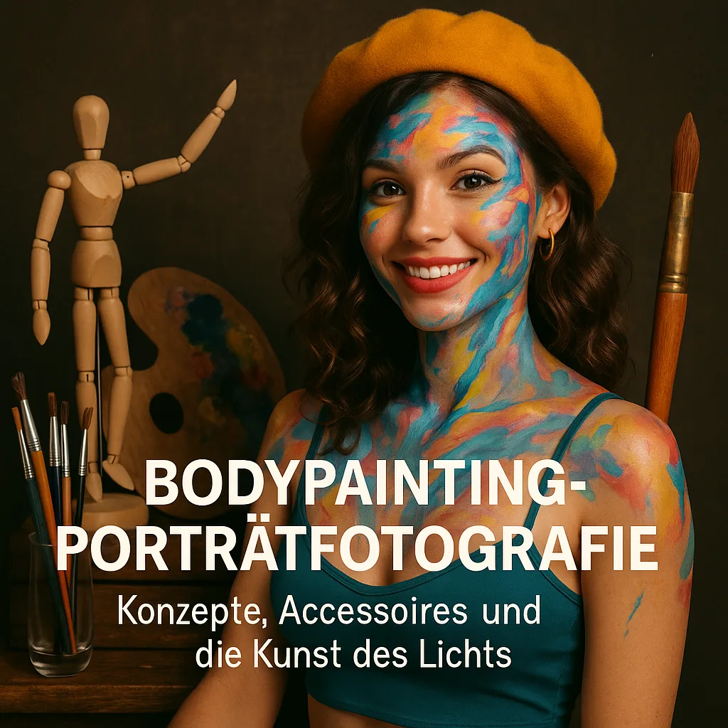 Mehr über den Artikel erfahren Bodypainting Porträtfotografie: Konzepte, Accessoires und die Kunst des Lichts inkl. 37 Tipps & Tricks