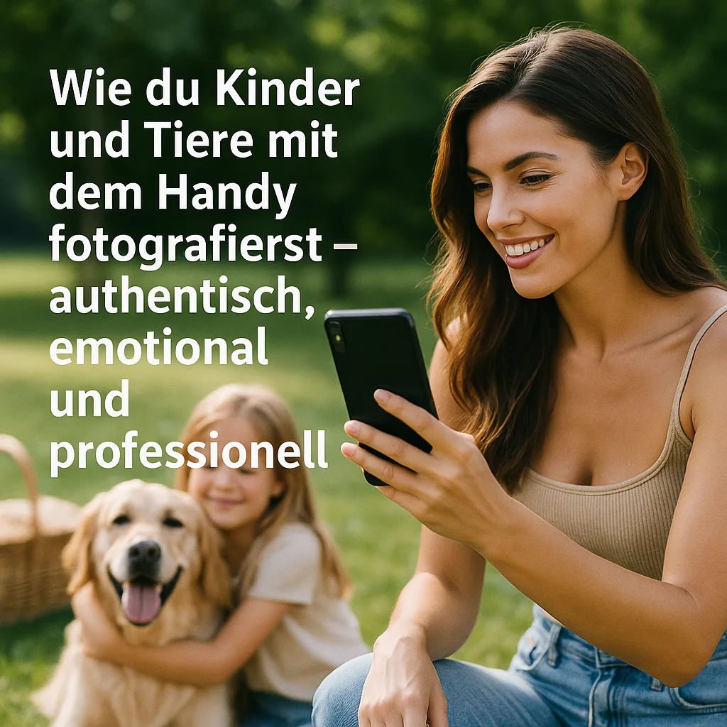 Mehr über den Artikel erfahren Wie du Kinder und Tiere mit dem Handy fotografierst – authentisch, emotional und professionell inkl. 37 praxisnahe Tipps & Tricks