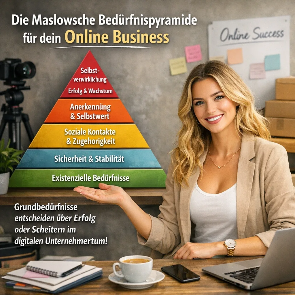 Mehr über den Artikel erfahren Die Maslowsche Bedürfnispyramide für dein Online Business. Wie menschliche Grundbedürfnisse über Erfolg oder Scheitern im digitalen Unternehmertum entscheiden.
