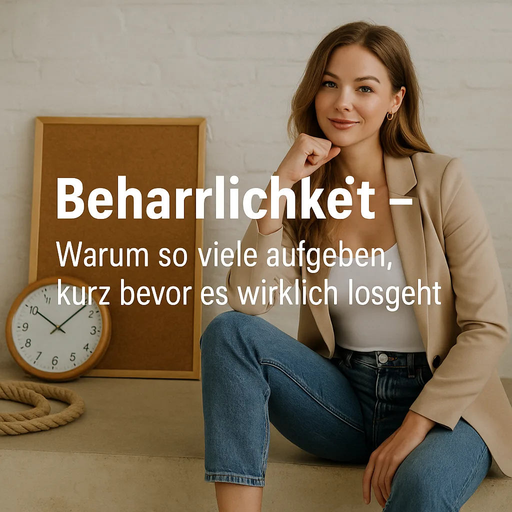 Mehr über den Artikel erfahren Beharrlichkeit – Warum so viele aufgeben, kurz bevor es wirklich losgeht