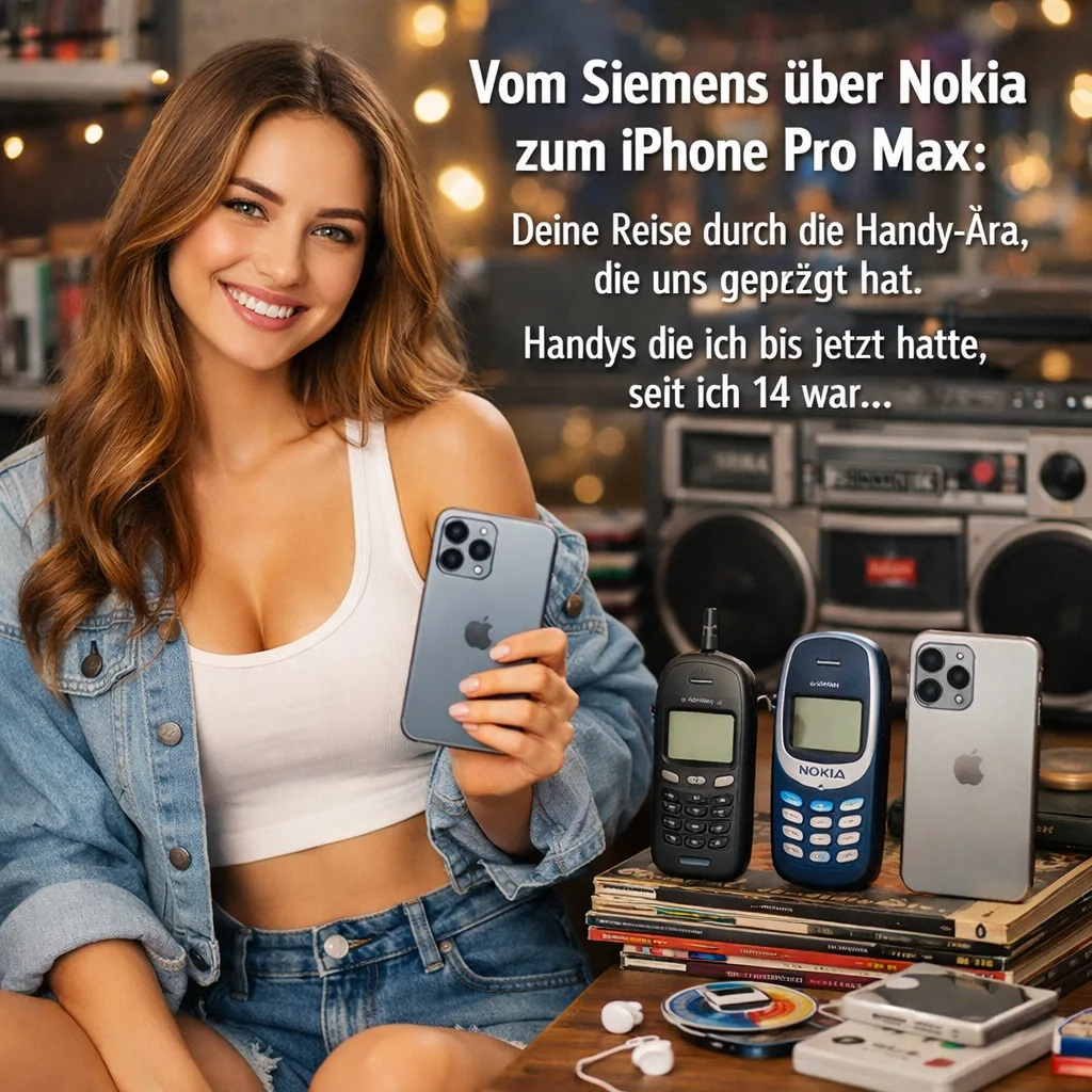 Mehr über den Artikel erfahren Vom Siemens über Nokia zu zum iPhone Pro Max: Deine Reise durch die Handy-Ära, die uns geprägt hat. Handys die ich bis jetzt hatte, seit ich 14 war…