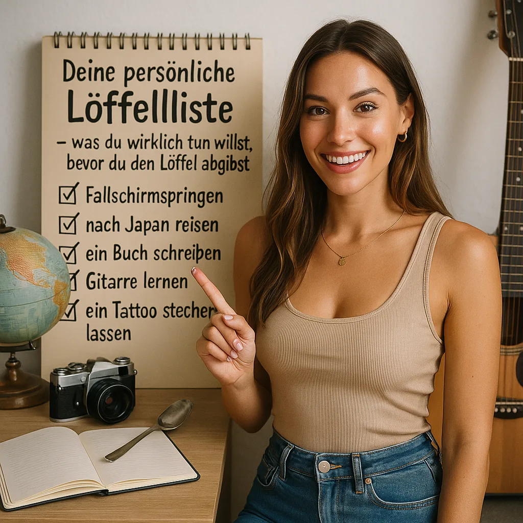Mehr über den Artikel erfahren Deine persönliche Löffelliste – was du wirklich tun willst, bevor du den Löffel abgibst. The Bucket List