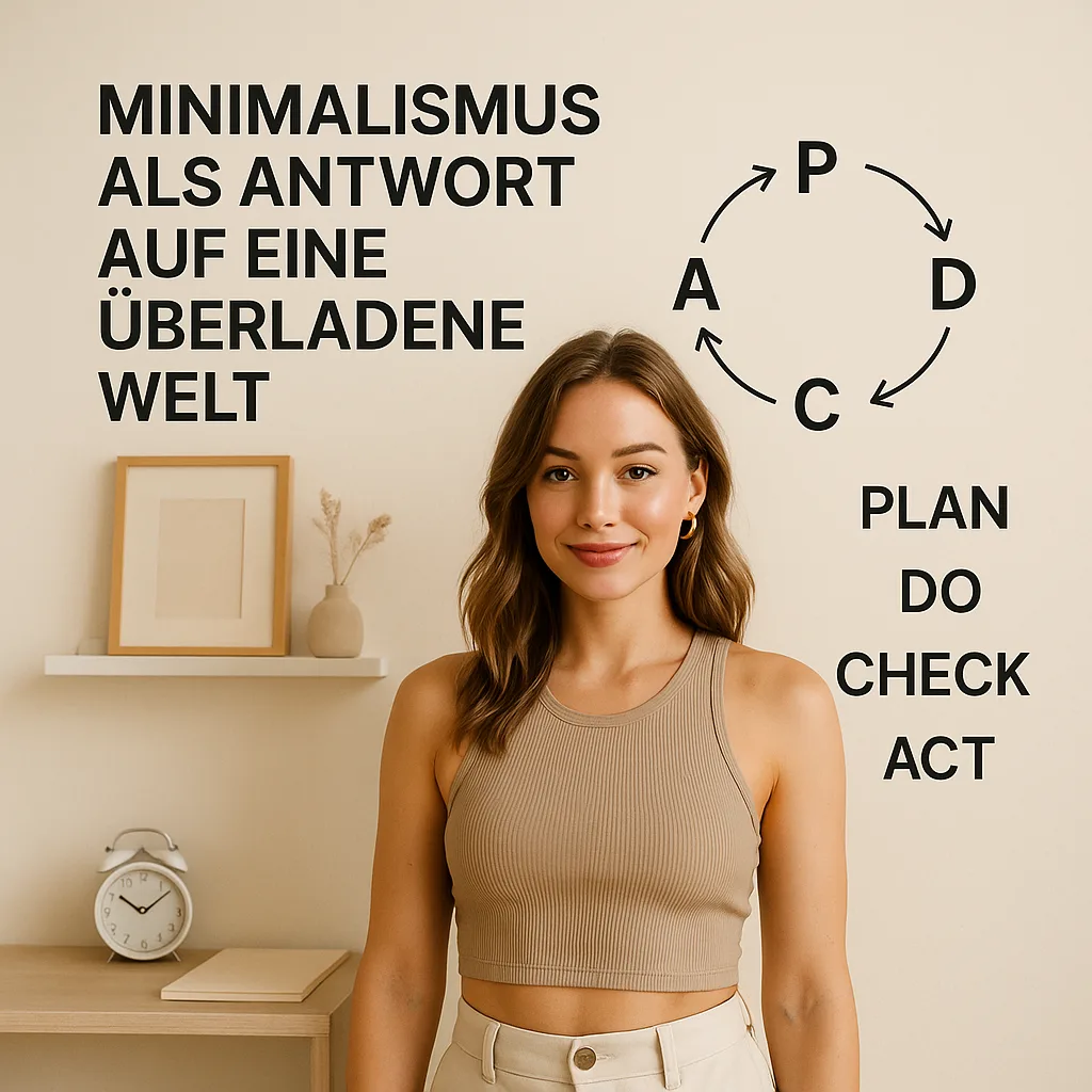 Mehr über den Artikel erfahren Minimalismus als Antwort auf eine überladene Welt P-D-C-A Plan-Do-Check-Act