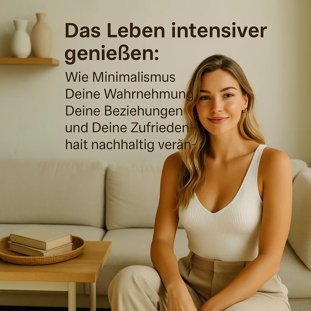 Mehr über den Artikel erfahren Das Leben intensiver genießen: Wie Minimalismus Deine Wahrnehmung, Deine Beziehungen und Deine Zufriedenheit nachhaltig verändert