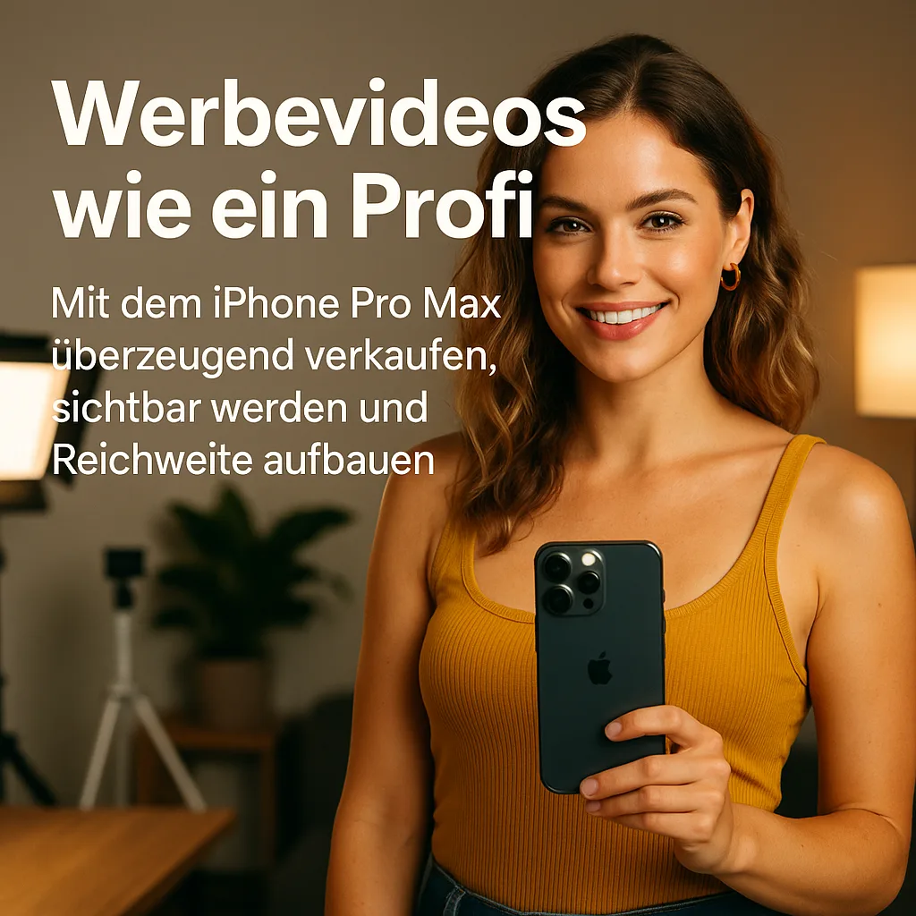 Mehr über den Artikel erfahren Werbevideos wie ein Profi mit dem iPhone Pro Max überzeugend verkaufen, sichtbar werden und Reichweite aufbauen