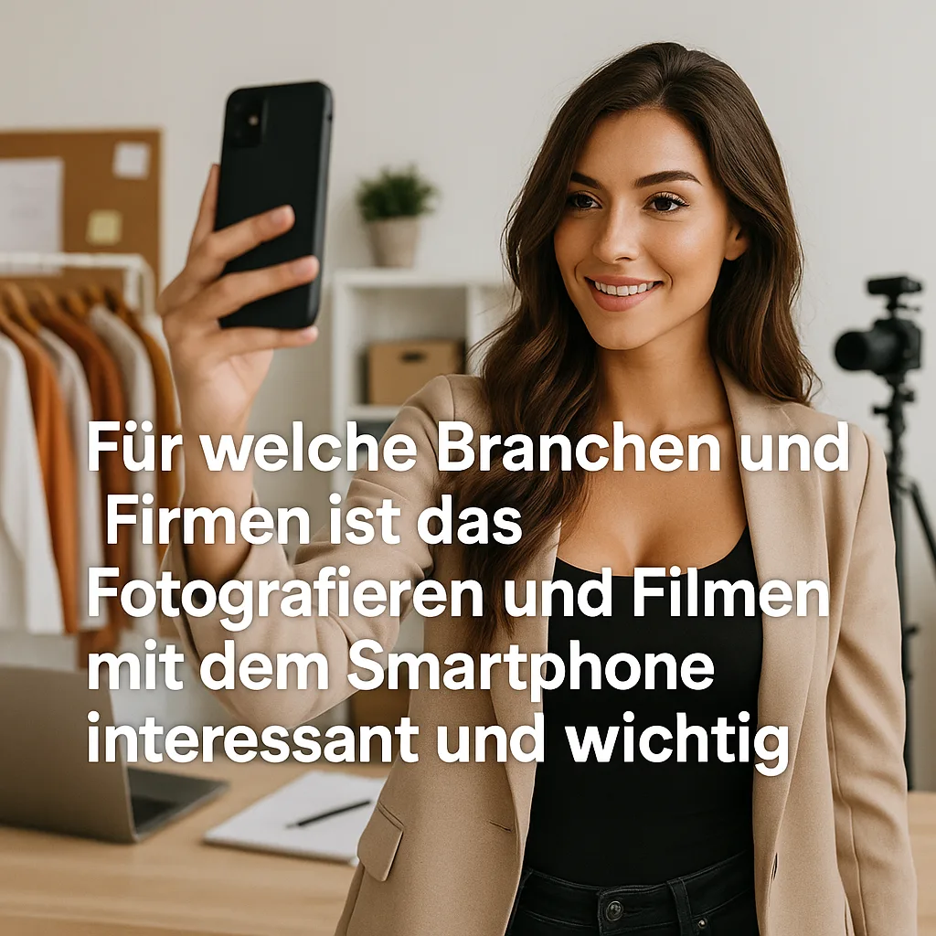 Mehr über den Artikel erfahren Für welche Branchen und Firmen ist das Fotografieren und Filmen mit dem Smartphone interessant und wichtig