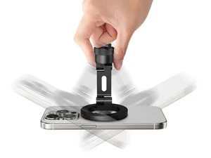 Magnetische Handy Halterung Stativ, Magsafe Stativ Adapter - Aluminium Kamerastativhalterung mit 1/4" Schraube & Cold Shoe - Kompatibel mit iPhone