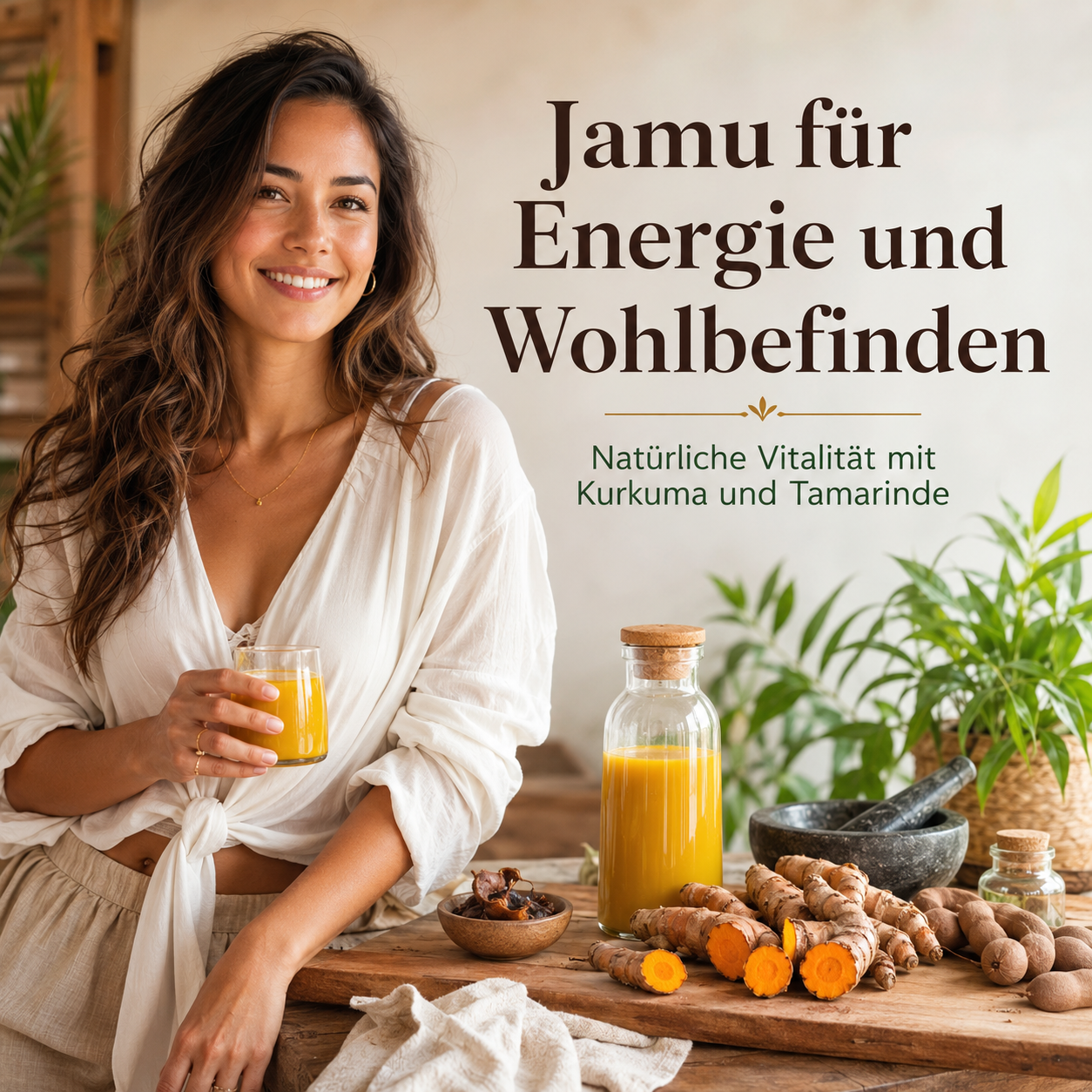 Jamu für Energie und Wohlbefinden: Natürliche Vitalität mit Kurkuma und Tamarinde