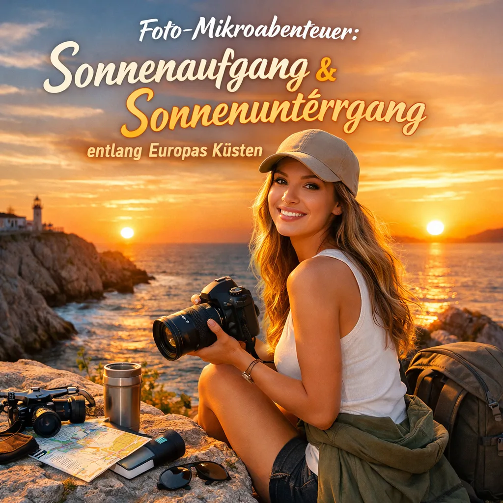 Foto-Mikroabenteuer: Sonnenaufgang & Sonnenuntergang entlang Europas Küsten – Spots & Technik-Tipps.