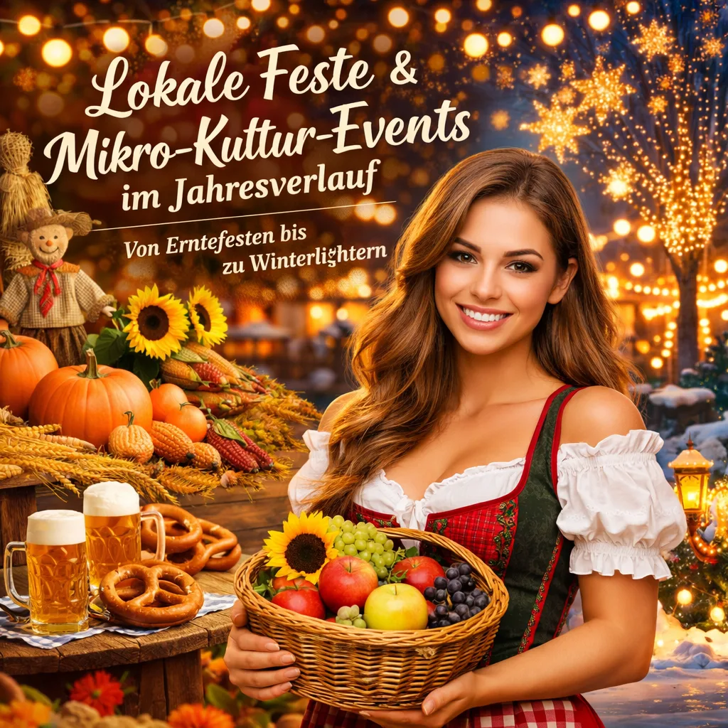 Mehr über den Artikel erfahren Lokale Feste & Mikro-Kultur-Events im Jahresverlauf – Von Erntefesten bis zu Winterlichtern.