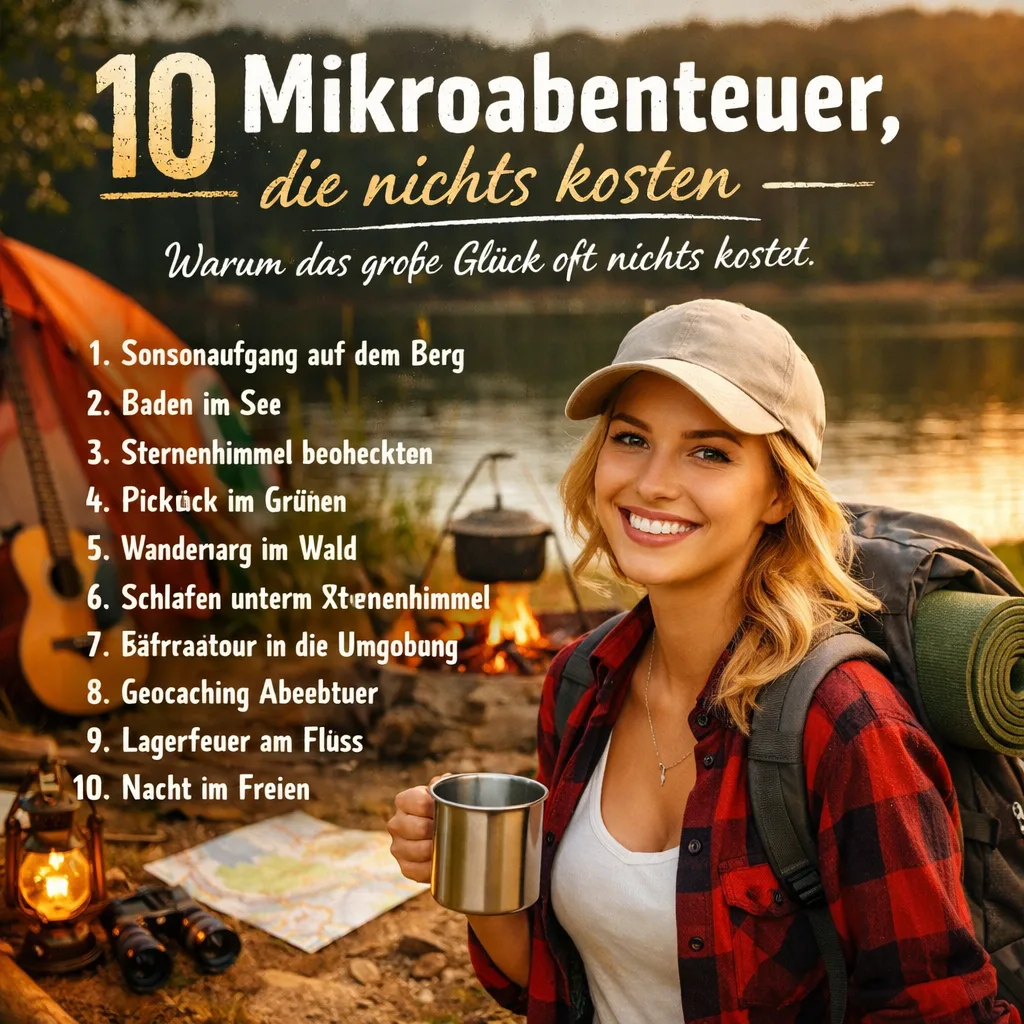 10 Mikroabenteuer, die nichts kosten. Warum das große Glück oft nichts kostet.