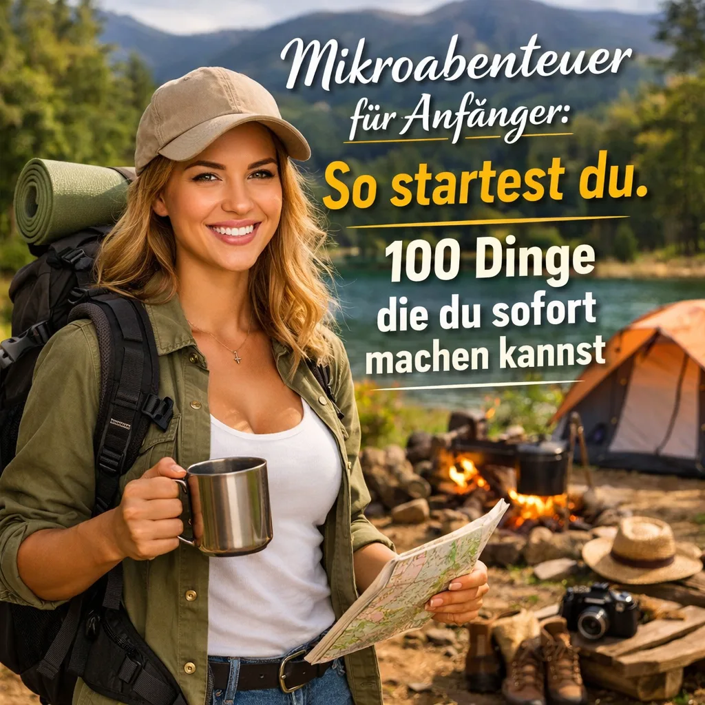 Mikroabenteuer für Anfänger: So startest du. 100 dinge die du sofort machen kannst.