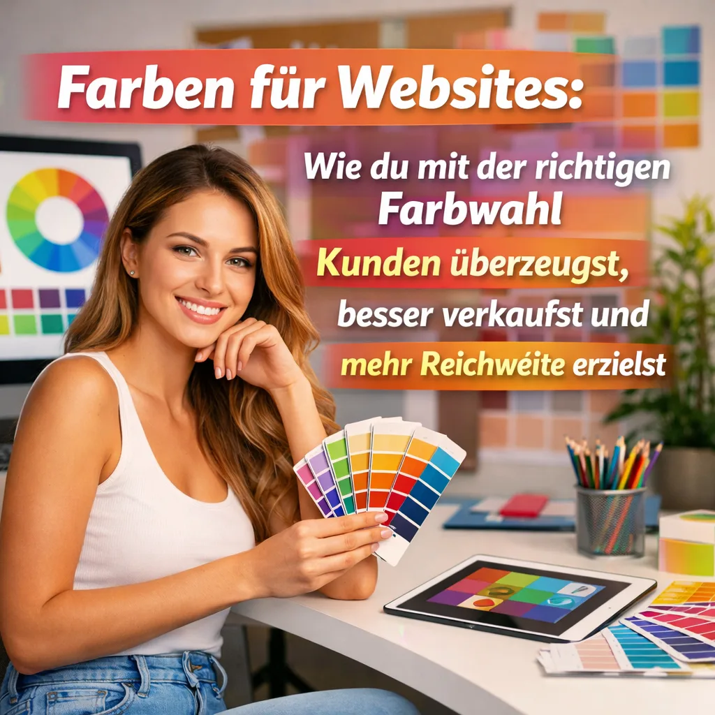 Farben für Websites: Wie du mit der richtigen Farbwahl Kunden überzeugst, besser verkaufst und mehr Reichweite erzielst inkl. 37 praxisnahe Tipps & Tricks
