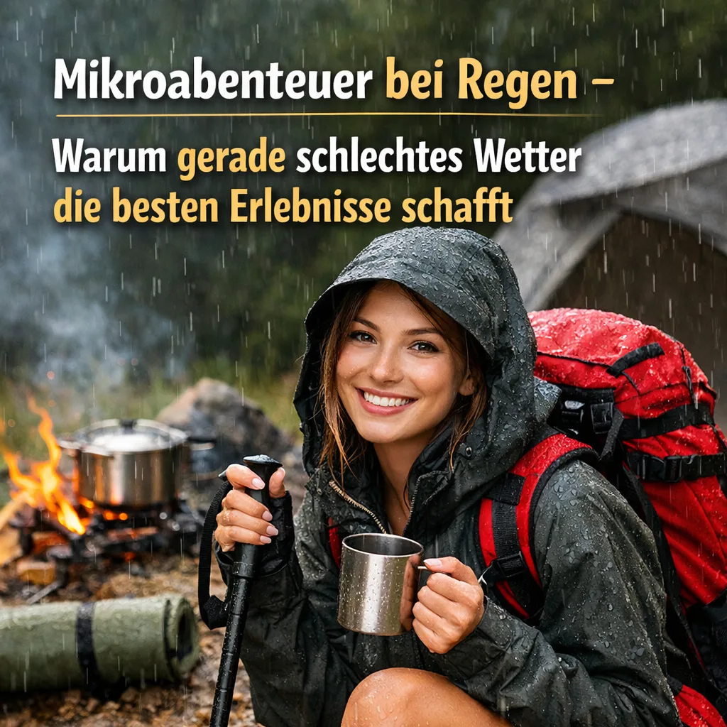 Mehr über den Artikel erfahren Mikroabenteuer bei Regen – warum gerade schlechtes Wetter die besten Erlebnisse schafft