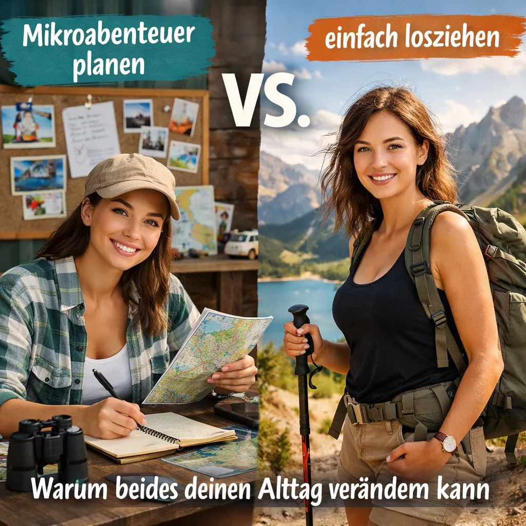 Mikroabenteuer planen vs. einfach losziehen – warum beides deinen Alltag verändern kann