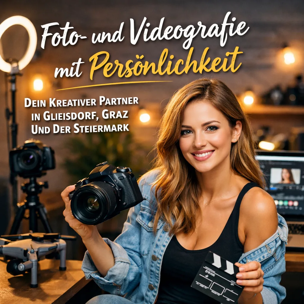 Foto- und Videografie mit Persönlichkeit – Dein kreativer Partner in Gleisdorf, Graz und der Steiermark