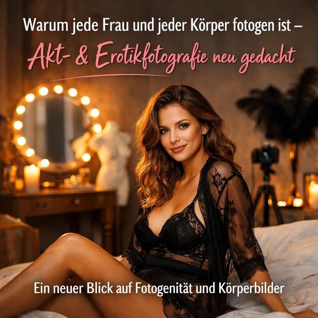 Warum jede Frau und jeder Körper fotogen ist – Akt- & Erotikfotografie neu gedacht. Ein neuer Blick auf Fotogenität und Körperbilder