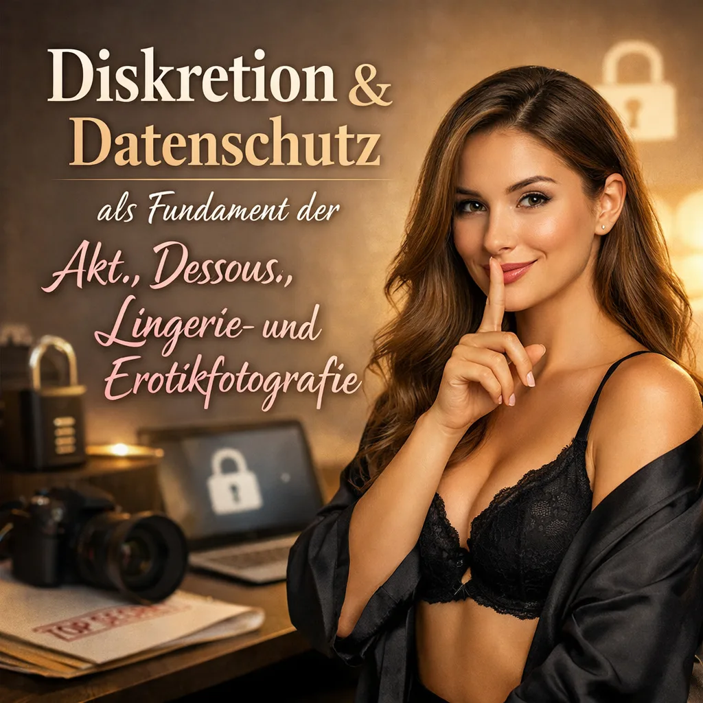 Mehr über den Artikel erfahren Akt-, Dessous-, Lingerie- und Erotikfotografie Diskretion und Datenschutz als Fundament inkl. 17 Punkte Checkliste