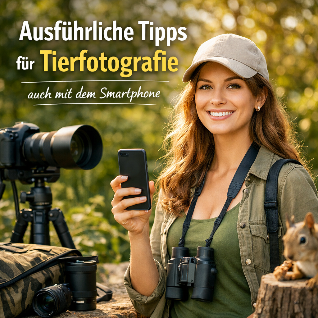 Ausführliche Tipps für die Tierfotografie auch mit dem Smartphone