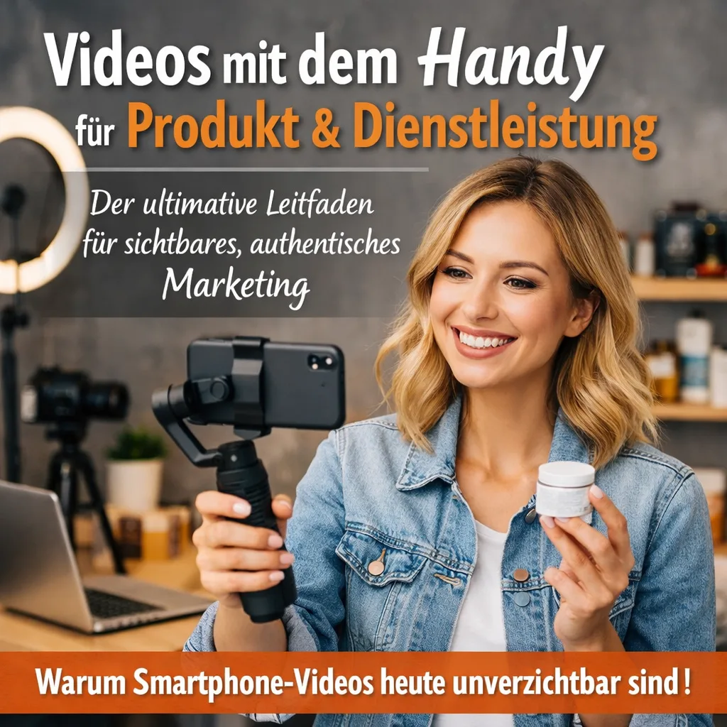 Mehr über den Artikel erfahren Videos mit dem Handy für Produkt & Dienstleistung – Der ultimative Leitfaden für sichtbares, authentisches Marketing. Warum Smartphone-Videos heute unverzichtbar sind