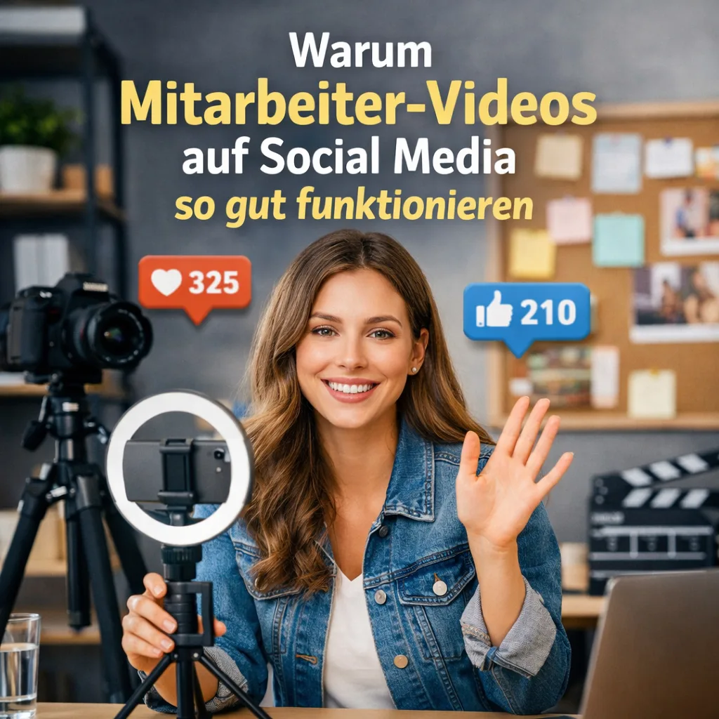 Mehr über den Artikel erfahren Warum Mitarbeiter Videos auf Social Media so gut funktionieren
