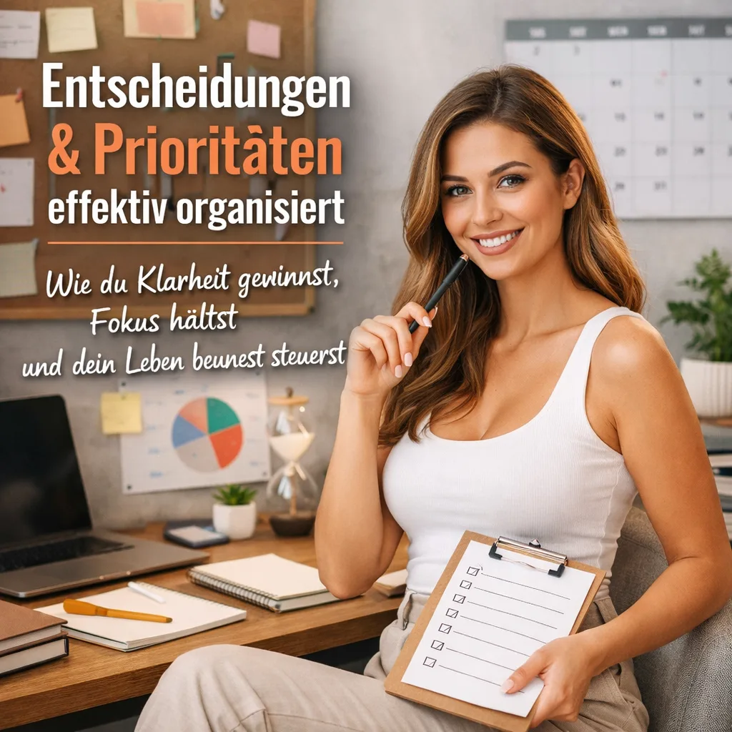 Mehr über den Artikel erfahren Entscheidungen & Prioritäten effektiv organisiert – wie du Klarheit gewinnst, Fokus hältst und dein Leben bewusst steuerst