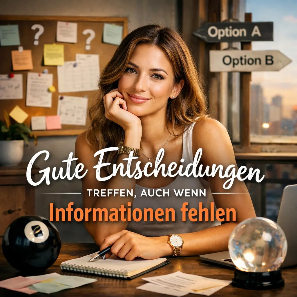Gute Entscheidungen treffen, auch wenn Informationen fehlen Gute Entscheidungen treffen, auch wenn Informationen fehlen