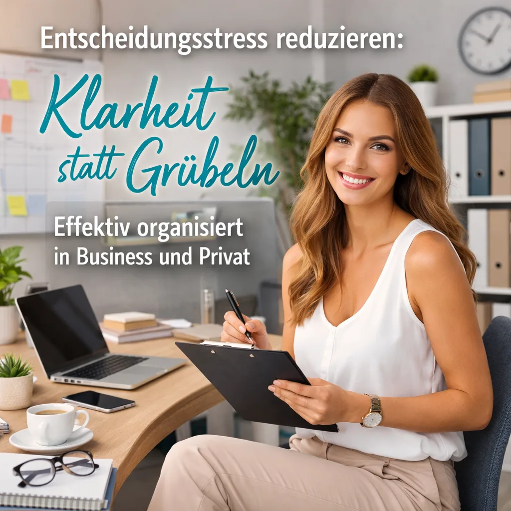 Mehr über den Artikel erfahren Entscheidungsstress reduzieren: Klarheit statt Grübeln – effektiv organisiert in Business und Privat